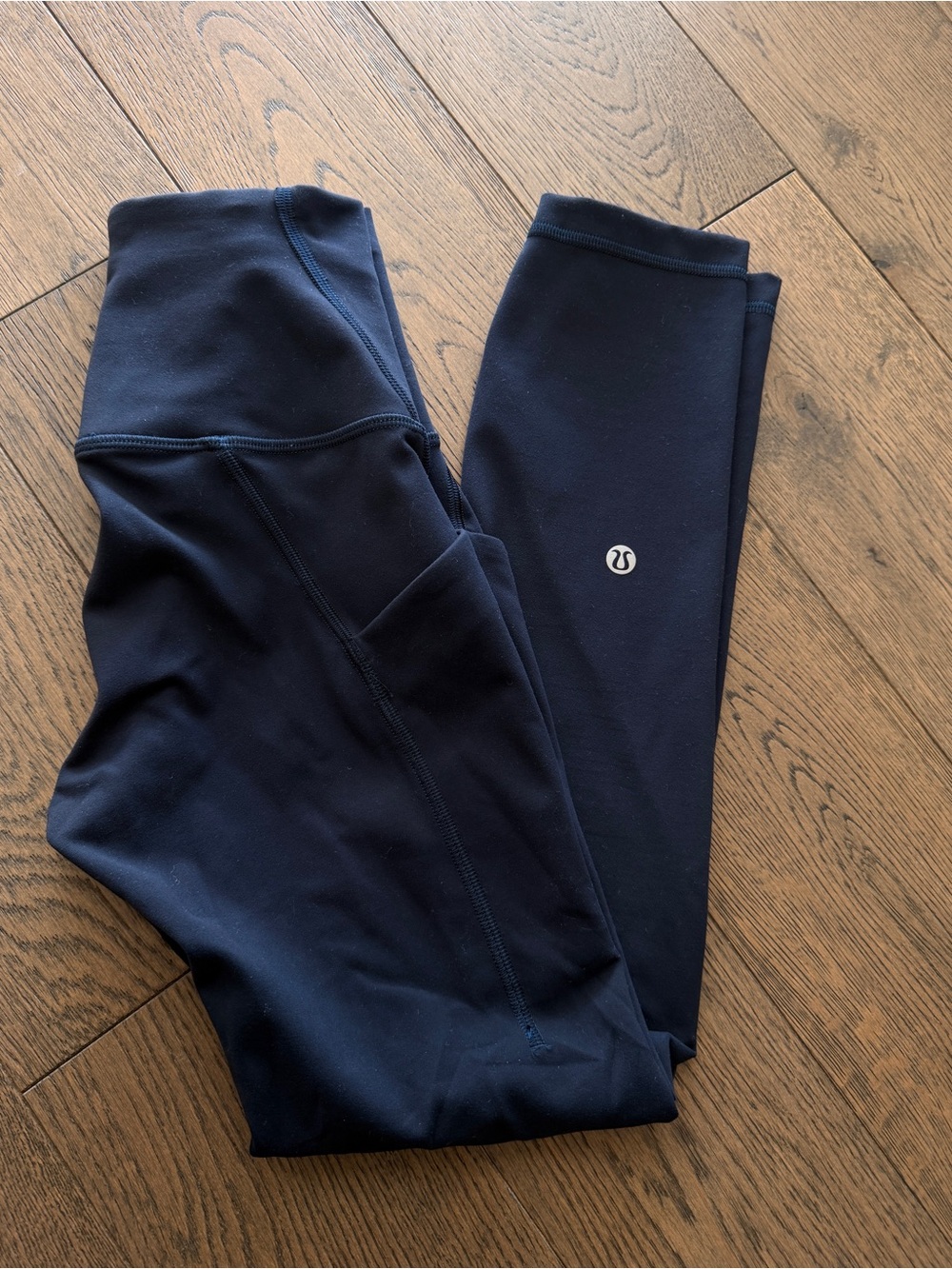 ☑️ lululemon Wunder Train High-Rise Leggings with Pockets 23" Size 2 Navy